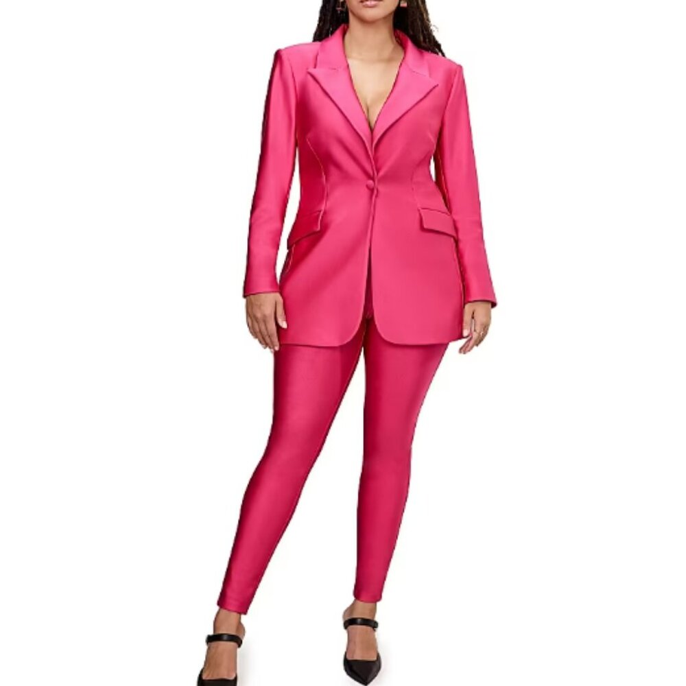 NWOT Good American Compression Shine Suit in Ballerine Pink- size 14/XL